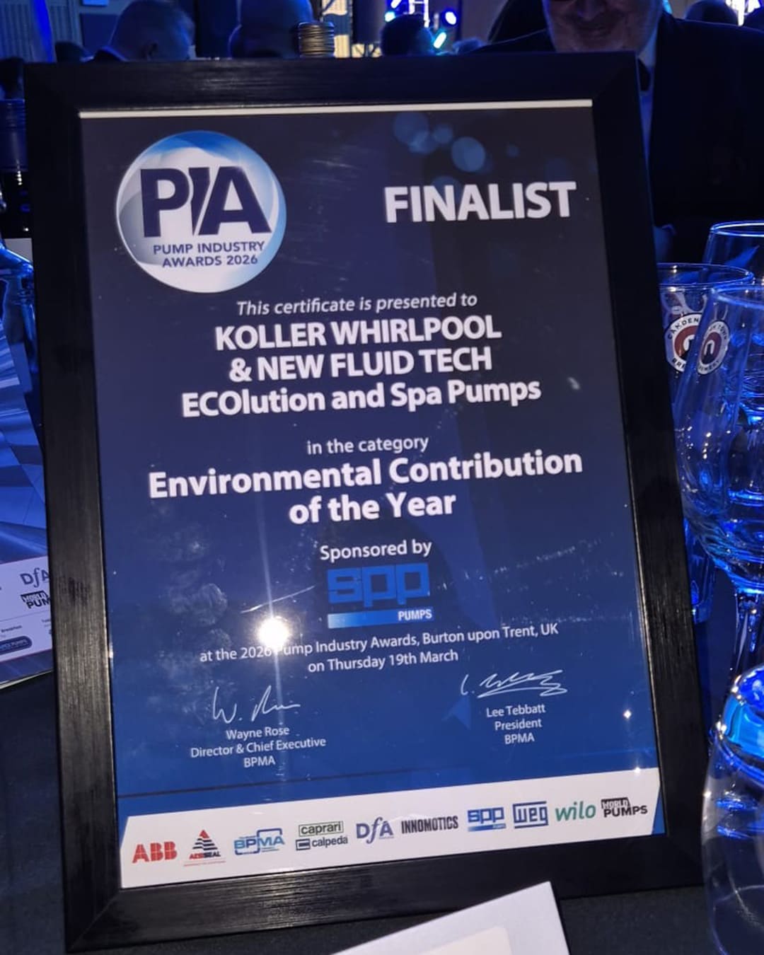 Koller Whirl-Systems bei den PIA Awards 2026